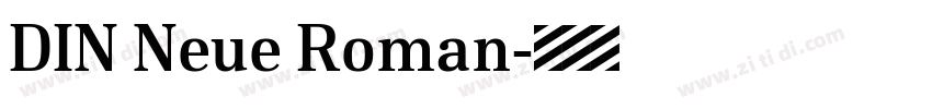 DIN Neue Roman字体转换